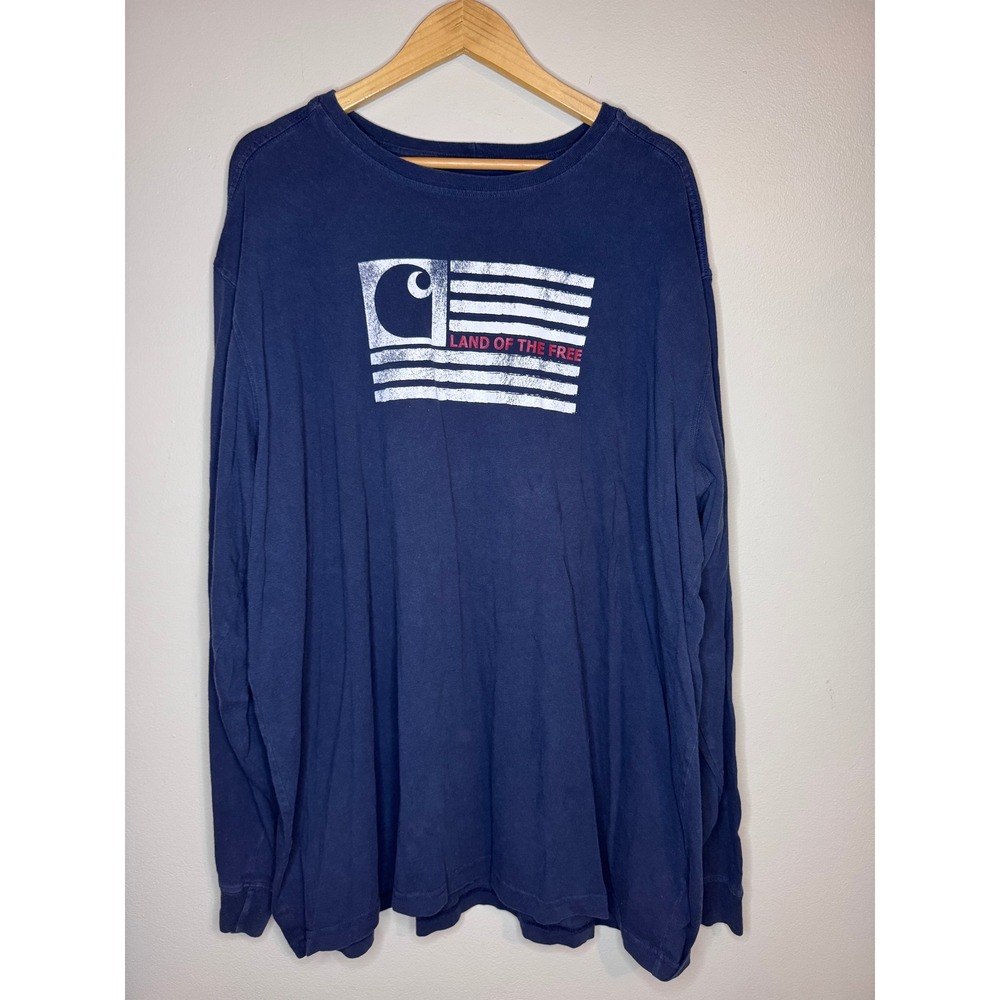 Carhartt Land Of The Free Long Sleeve Shirt USA Made 3XL